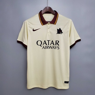 เสื้อกีฬาแขนสั้น ลายทีมชาติฟุตบอล Roma 20 21 ชุดเยือน คุณภาพสูง