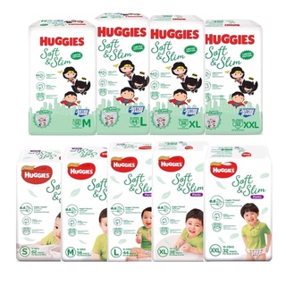 Huggies Gold Soft and slim ฮักกี้ กางเกงผ้าอ้อม Size S-M-L-XL-XXL