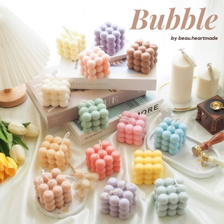 เทียนหอมทรง Bubble (หลากสี) เทียนหอมไขถั่วเหลือง เทียนตกแต่งห้อง มินิมอล เทียนหอม ไร้ควัน ไม่มีพาราฟิน