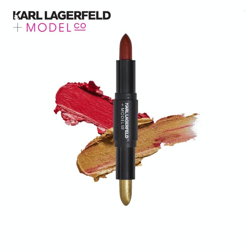 Karl Lagerfeld + Model Co CUSTOM LIPSTICK SHADE & SCULPT DUO ลิปสติก 1.7 x 2 กรัม