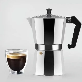 MBK กาชงกาแฟ อลูมิเนียม ขนาด 100 มล. 150 มล. 300 มล. ถ้วยอิตาลี มอคค่าพอท กาต้มกาแฟสดแบบพกพา เครื่องทำกาแ