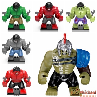 【MC】 Lego Marvel Avengers Super Heroes Hulk Bruce Banner Big Size Building Blocks Minifigures Kids Toys Gifts