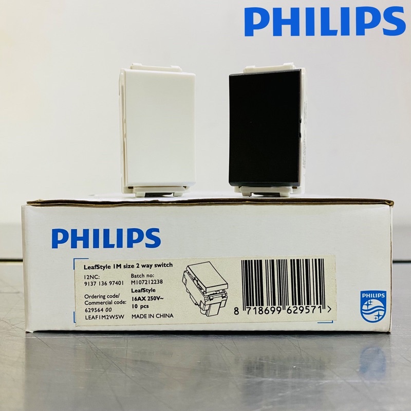 PHILIPS สวิตช์ 2 ทาง รุ่น LeafStyle สีขาว