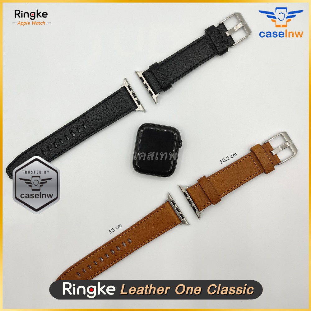 สายนาฬิกาแบรนด์เนม เข็มขัดแฟชั่น [Apple Watch 7] สาย Ringke Smart Watch Band Leather One Classic สำหรับ Apple Watch SE /