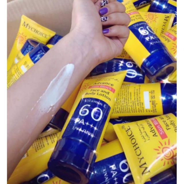 ซื้อ กันแดด มายช้อยส์ ทาหน้า ทาตัว SPF 60 PA +++