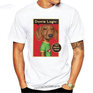 Funny Dachshund for Men 100% Cotton Dog Owner Tees Crew Neck Short Sleeve Fashion Graphic Merch ClothingBlack ผ้าฝ้ายแท้