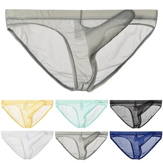 Briefs Thong Underwear Male Netting Briefs G-String T-Back Thin L/XL/2XL 1pc