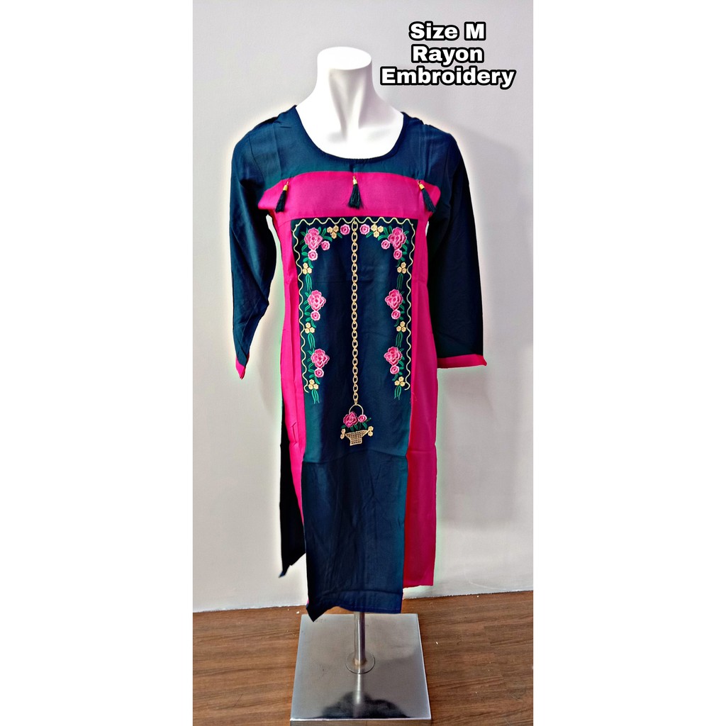Kurti / Kurtis / Kurta / เสื้อสุภาพสตรี / Kurti / ผ้าเรยอน Kurti / Cotton Kurtis / Kurta / เสื้อ / P