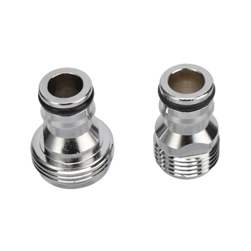 1ชิ้น1/2 "3/4"ชายเกลียวทองแดงชุบนิกเกิลหัวนมเชื่อมต่ออย่างรวดเร็วก๊อกน้ําร่วม