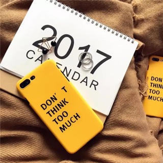 เคสสีเหลืองผิวด้าน Dont think too much