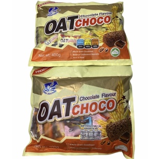 OAT CHOCO Twinfish Chocolate โอ๊ดโลมา รส ซ็อกโกแลต นำเข้ามาเลเซีย 400gถุงสีเหลืองส้ม 1SETCOMBO/จำนวน 2 แพค/บรรจุ 800g