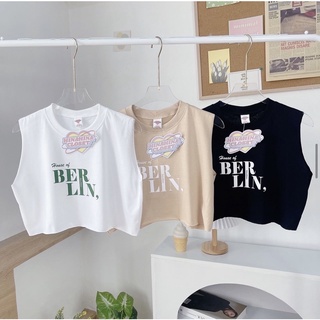 พร้อมส่ง!!! เสื้อครอป BERLIN 🌈  (New closet’s)