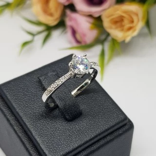 Memorine Jewelry แหวนเงินแท้ 925 ฝังเพชรสวิส(CZ) : ONLR398