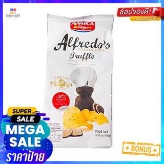 Amica Chips Alfredos Truffle Potato Chips 100g. Amica Chips มันฝรั่งทอดกรอบรสเห็ดทรัฟเฟิล100g