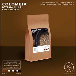 เมล็ดกาแฟคั่ว Colombia Betania Huila  Fully Washed Supremo 500g