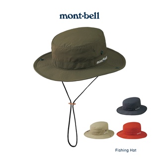 Montbell หมวกบักเก็ต กันแดด บางเบา ระบายอากาศได้ดี สายคล้องในตัว รุ่น 1118603 Fishing Hat