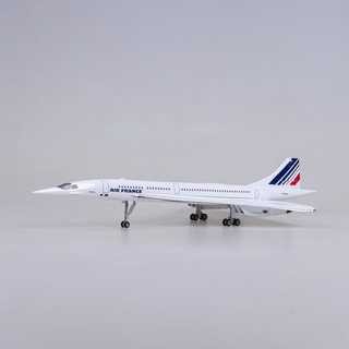 สินค้ามาใหม่ โมเดลเครื่องบิน Airfrance Concord ขนาด 50 ซม. ทำด้วยเหล็ก มีไฟ LED (ใช้ระบบสัมผ้สหรือเสียง) มีสายชาร์จ มี