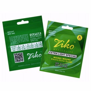 Ziko สายกีตาร์ไฟฟ้า Electric Guitar Strings รุ่น DEG-009