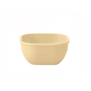 ชามทรงเหลี่ยม / สีเบจ Square bowl / Beige