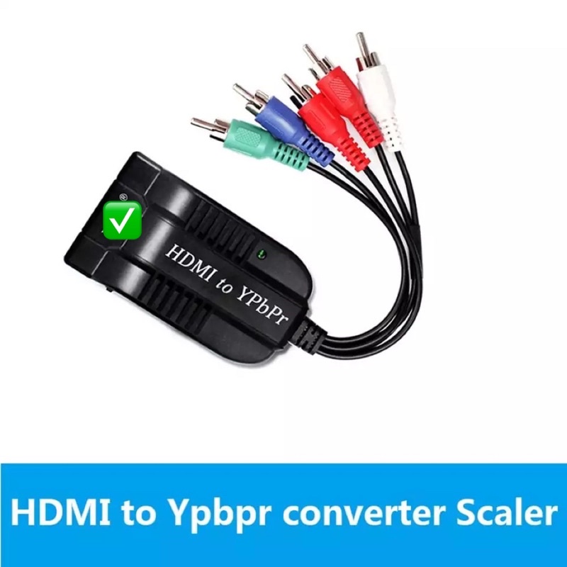 1080P HDMI ไปยัง Component Converter Scaler HDMI เพื่อ YPbPr Converter แปลง HDMI ไปยัง Component HDM