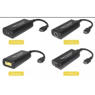 แล็ปท็อปช่องเสียบสายไฟ Dc Adapter Adapter Charger สำหรับ Lenovo Hp Asus 7.4*5.0 7.9*5.5มม.หญิง USB Type C อะแดปเตอร์ชาย