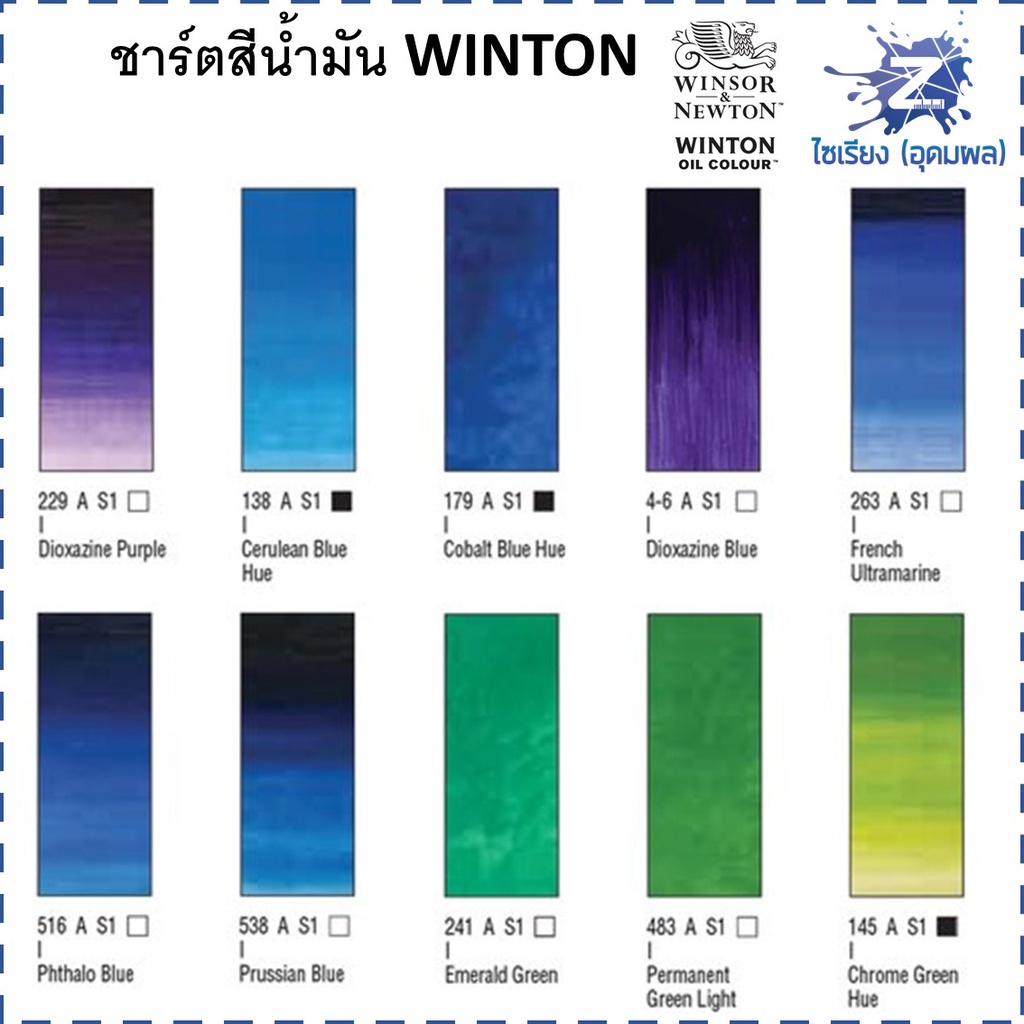 (1หลอด) สีน้ำมัน Winton (Winsor & Newton) ขนาด 37 ml. มีทุกสี แจ้งสีในแชท