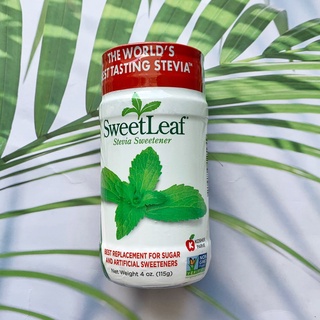 ผงให้ความหวานแทนน้ำตาล หญ้าหวานธรรมชาติ Stevia Sweetener Powder 115g (SweetLeaf®) คีโต