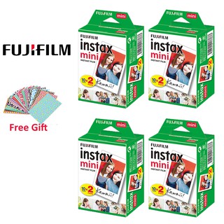 Fujifilm Instax Mini Film 80 รูป กระดาษภาพถ่าย Fuji ฟิล์มสีขาวทันที