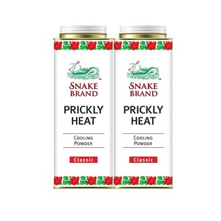 ✨นาทีทอง✨ ตรางู แป้งเย็น กลิ่นคลาสสิค ขนาด 420 กรัม แพ็คคู่ Snake Brand Cooling Powder Classic 420 g x 2