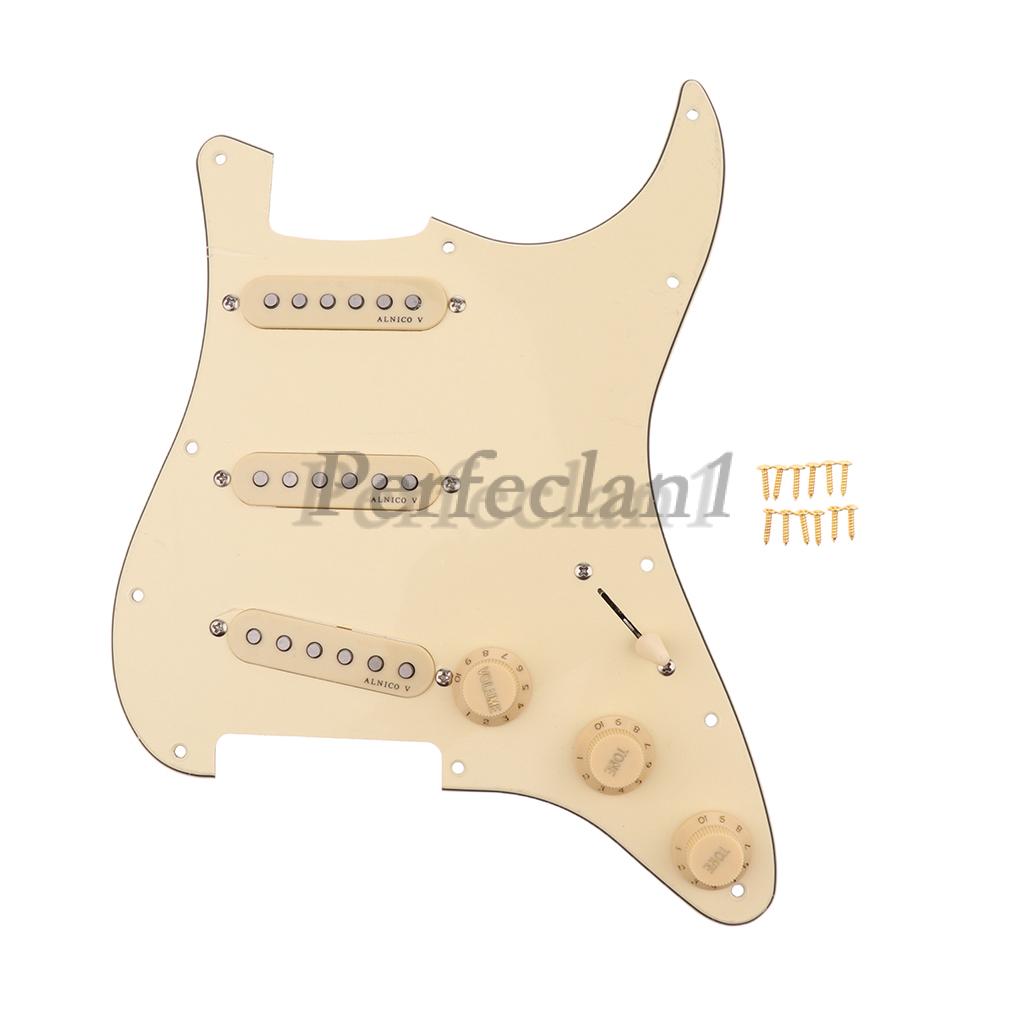 Sss Pickguard Alnico V Prewired Loaded สําหรับกีต้าร์