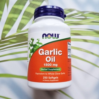 70% Sale!!! EXP: 10/2023 (Now) Garlic Oil 1500mg 250 Softgels น้ำมันกระเทียมสกัดเข้มข้น บำรุงหัวใจ หลอดเลือด