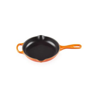 กระทะเหล็กหล่อทรงกลมมีด้ามจับ ขนาด 20CM สีส้ม SIGNATURE ROUND SKILLET 20CM FLAME