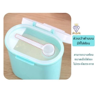 Fairy kids กล่องเก็บนมผงสุญญากาศ พร้อมที่ปาด/ที่วางช้อน ล็อค ชั้น B006