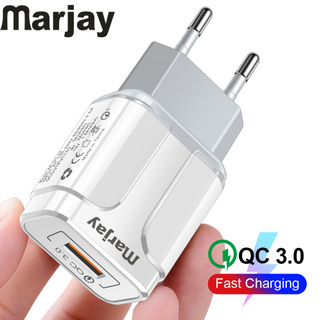 อะแดปเตอร์ชาร์จโทรศัพท์ Marjay 18W Usb 3.0 แบบด่วน