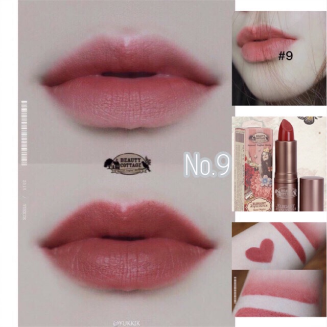 Beauty Cottage Elegant Impressionist Semi-Matte Lipstick No.9 Byzantine ลิปเบอร์9ในตำนาน  | Shopee Thailand