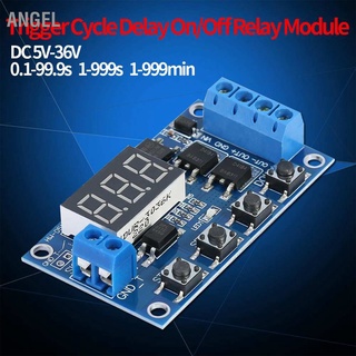 Angel Dc 5V--36V ทริกเกอร์วงจร ดีเลย์ สวิตช์ตั้งเวลา เปิด / ปิด รีเลย์โมดูล พร้อมจอแสดงผล Led