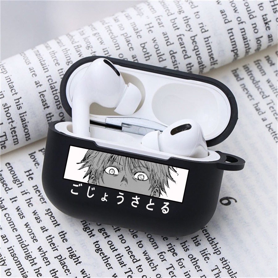 เคสหูฟัง ลายการ์ตูนอนิเมะ Jujutsu Kaisen JOLLY YOUTH Fushiguro Megumi Gojo Satoru Ryomen สําหรับ Apple Airpods 1 2 3 Pro