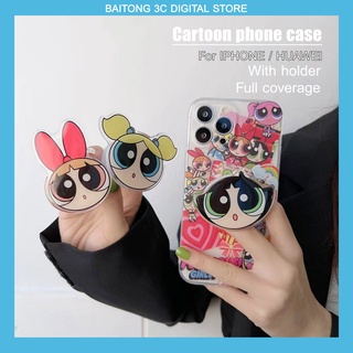 เคสโทรศัพท์มือถือ ลายการ์ตูนพาวเวอร์พัฟฟ์เกิร์ล พร้อมป็อบอัพ สําหรับ IP 13 12 11 xs x xr 7p 8p 12mini 13mini 13promax 12promax 11promax 13pro 12pro 11pro