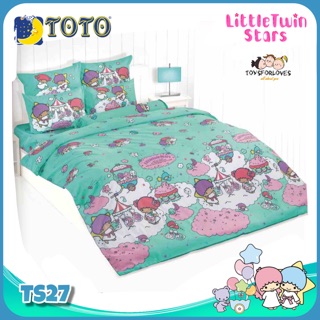 🔴ลิขสิทธิ์แท้🔴 Toto ผ้าปู (ไม่รวมผ้านวม) ลายการ์ตูน TS27 ลิตเติ้ล ทวิน สตาร์ โตโต้ ผ้าปูเตียง ผ้าปูที่นอน Bed Sheet