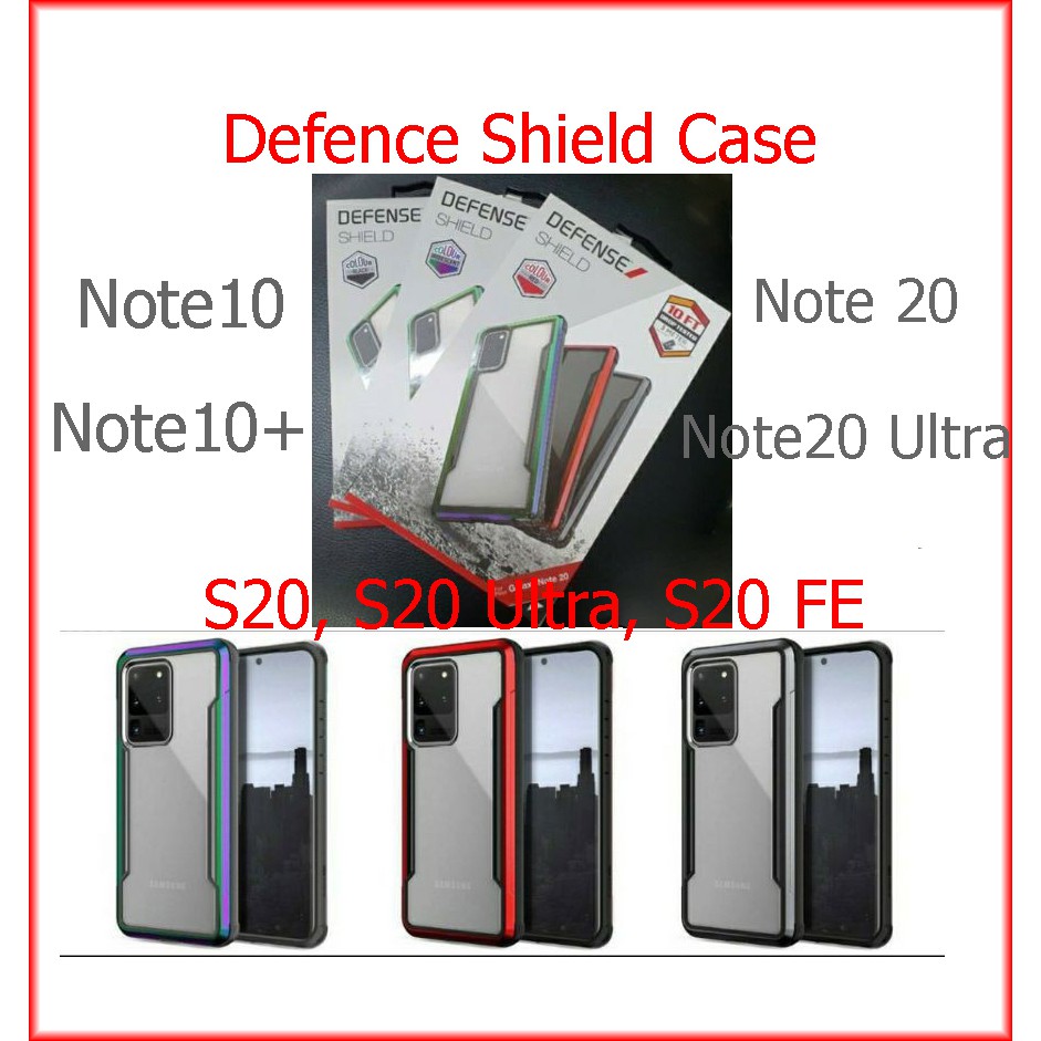 Mobilecare Defense Shield Case Samsung Galaxy S10+ Plus,S20+,S20Ultra,S20 FE,S21 Ultra,Note10+,Note20,Note20 Ultra Cover