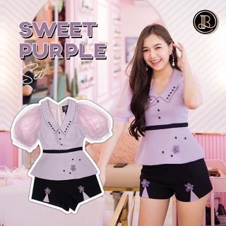 มือสอง Sweet Purple Set : BLT เซทเสื้อ+กางเกง น้องม่วงเรียบหรู