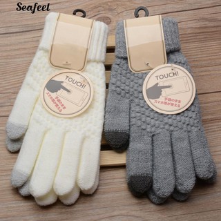 Man Man Soft Knit สัมผัสหน้าจอถุงมือ Texting Capacitive มาร์ทโฟน