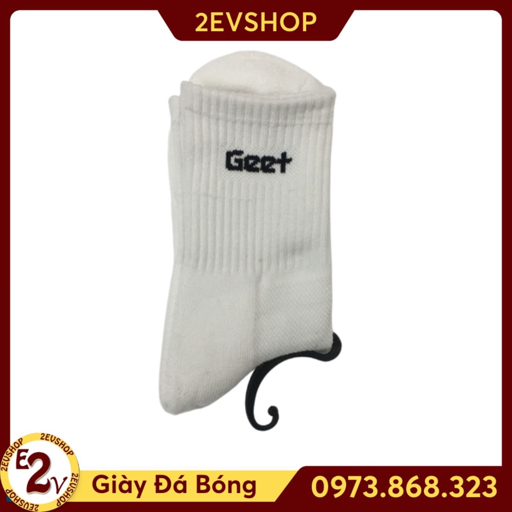 ถุงเท้าผ้าฝ้าย Geet, อุปกรณ์ฟุตบอลสําหรับผู้ชาย, ถุงเท้ากีฬาทอคุณภาพสูง - 2EVSHOP