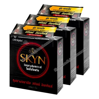 ถุงยางอนามัย LifeStyles SKYN Intense ไลฟสไตล์ สกินน์ อินเทนส์ 3 กล่อง (9 ชิ้น)