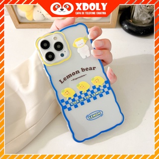 เคสโทรศัพท์มือถือ ลายการ์ตูนหมี เลม่อน สําหรับ ไอโฟน 14 max 13 mini 11 78plus 12pro max 6s plus 11pro max 13pro se2020 xs max xr x 12mini