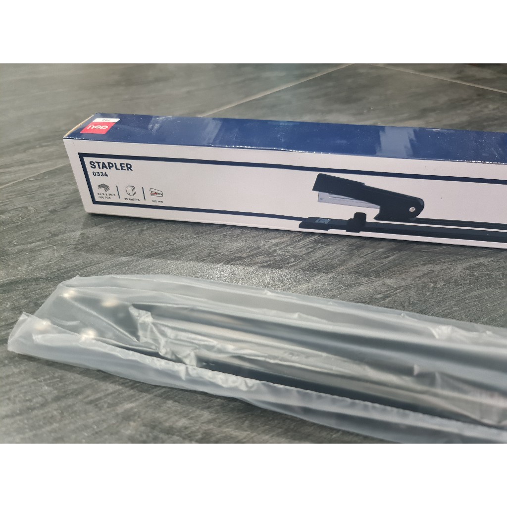 Deli 0334  เครื่องเย็บกระดาษมุงหลังคา ของแท้ 100% Long Reach Stapler  1 ชิ้น
