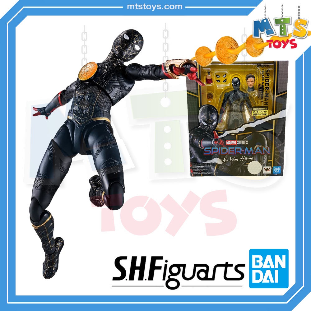 **MTS Toys**S.H.Figuarts Marvel Studios : Spider-Man Black & Gold Suit [No Way Home] ของแท้จากญี่ปุ่