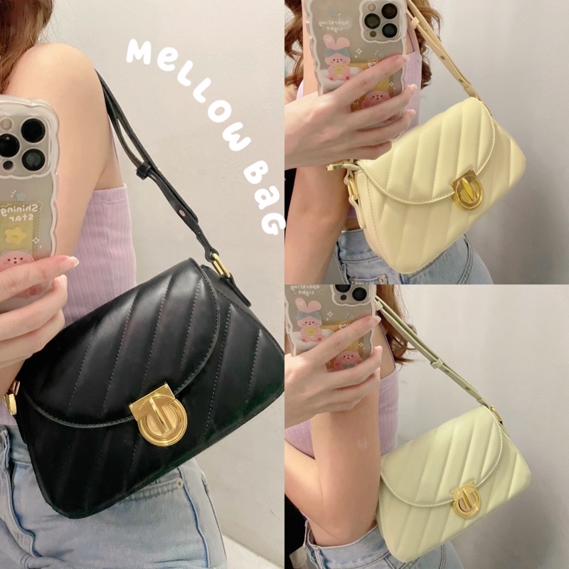 Mellow Bag พร้อมส่ง ถ่ายจากสินค้าจริง กระเป๋า กระเป๋าสะพาย - glittery ...