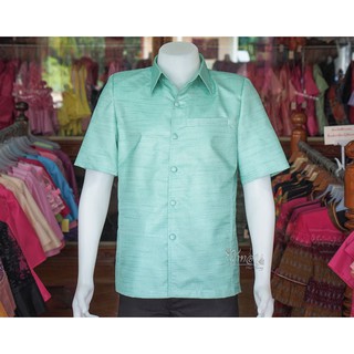 เสื้อสูทไหมญี่ปุ่น สีเขียว