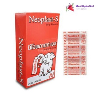 Neoplast-S นีโอพลาสท์-เอส พลาสเตอร์ผ้าปิดแผล 1กล่องมี100แผ่น เป็นของ 3M นะครับ ดูที่กล่องได้